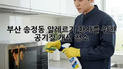 부산 송정동 알레르기 환자를 위한 공기질 개선 청소