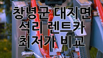 창녕군 대지면 석리 렌트카 최저가 비교
